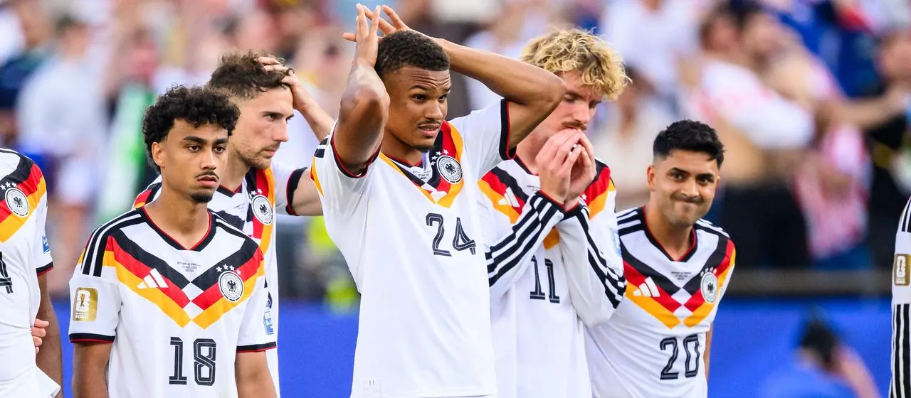 Deutsche Spieler geschockt nach dem Aus