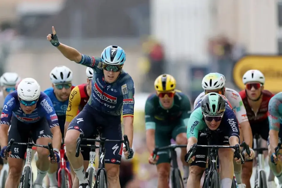 Tour-Hattrick f&uuml;r Merlier, Kanter Siebter - Sturz bei Sprint