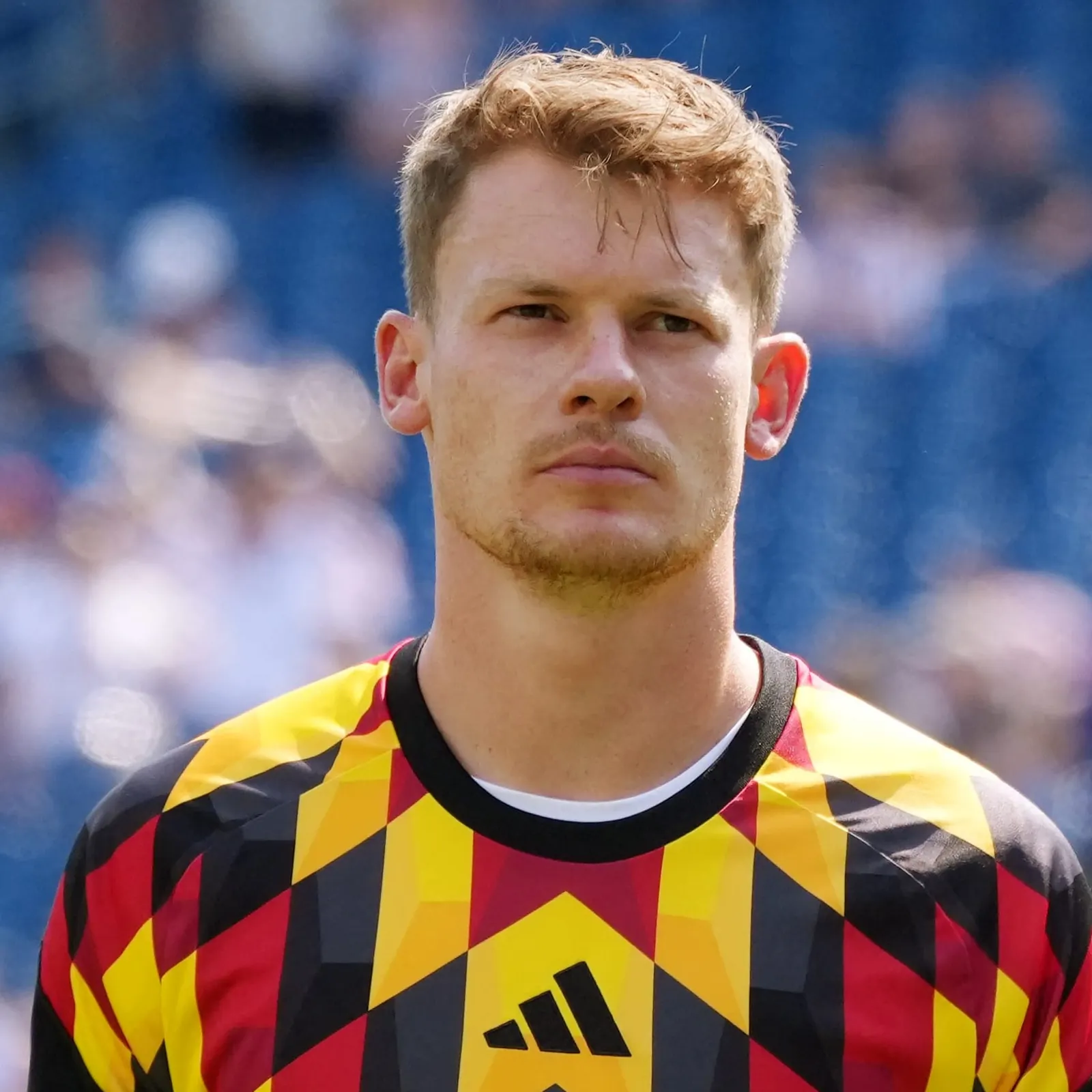 Soccer Football - FIFA World Cup 2026 - Round of 32 - Germany v Paraguay - Boston Stadium, Foxborough, Massachusetts, U.S. - June 29, 2026 Germany's Alexander Nubel during the warm up before the match IMAGN IMAGES via Reuters/David Butler
